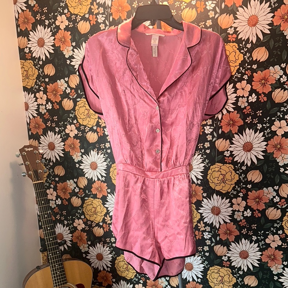 Victoria's Secret Pink Satin Pajama Top